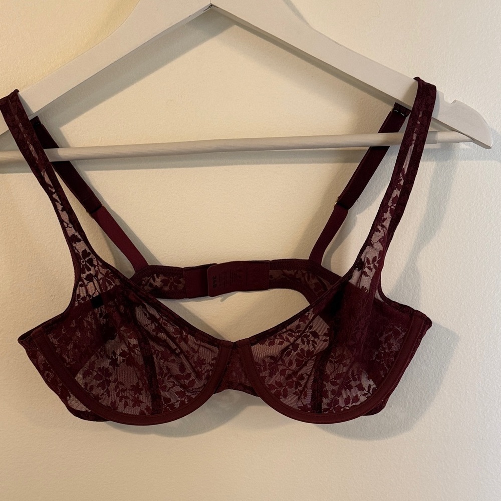 CUUP Lace Burgundy Bra